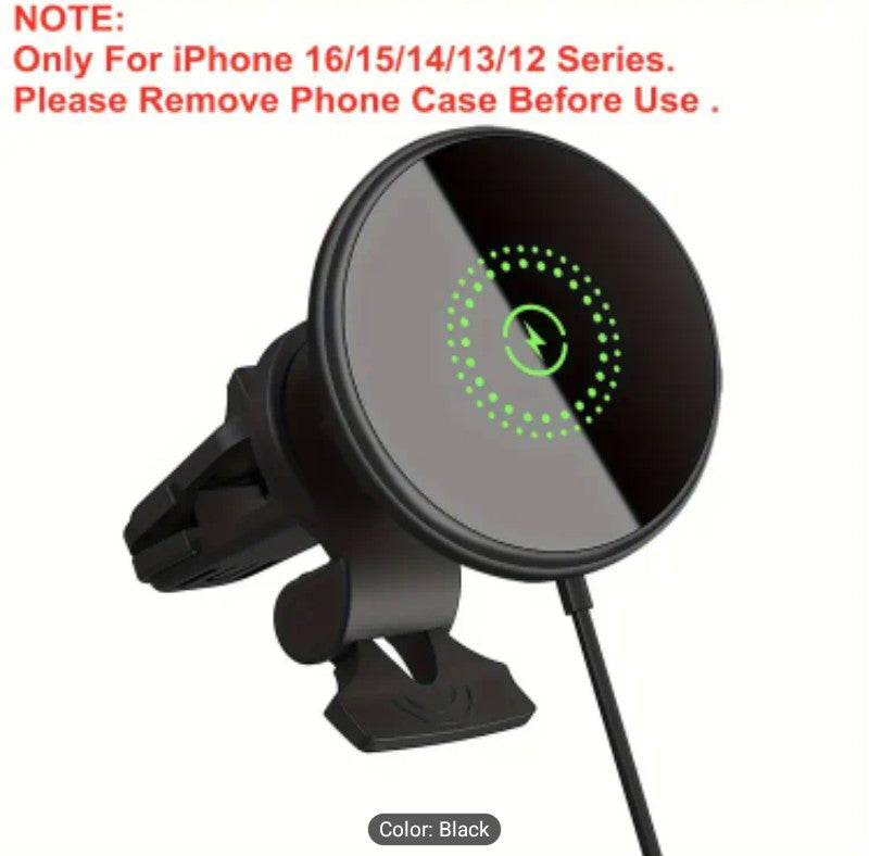 MagSafe Magnetic Wireless Car Phone Holder – For iPhone 12–16 Series