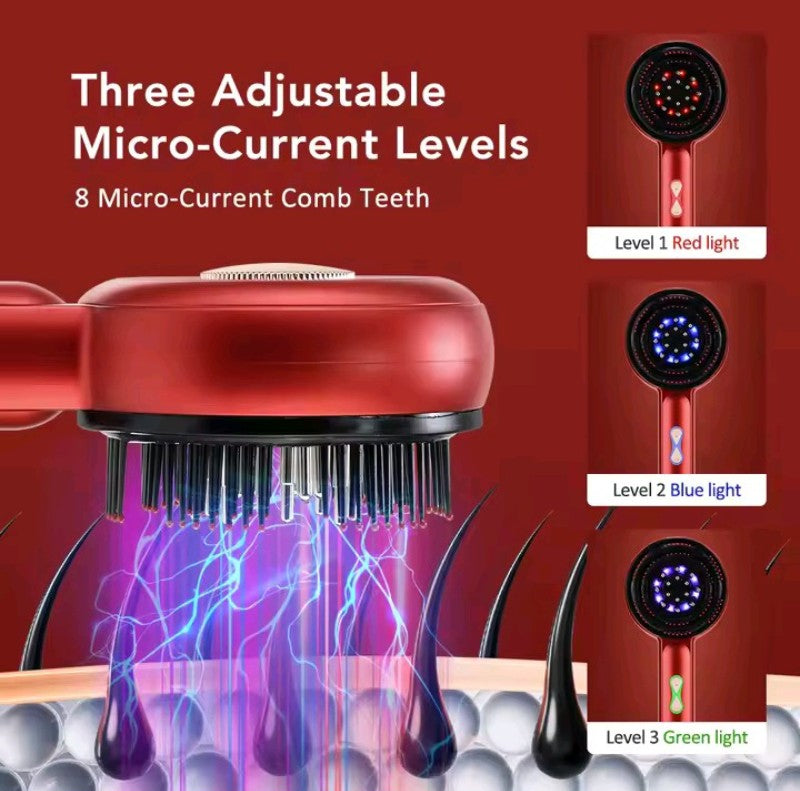 Electric Scalp Massager Comb - Hair Growth Therapy