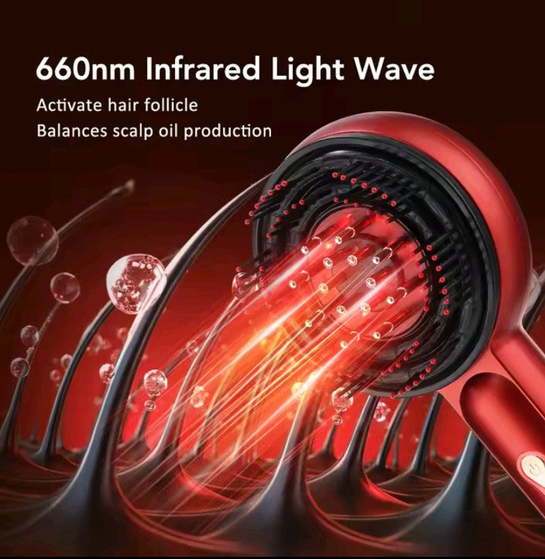 Electric Scalp Massager Comb - Hair Growth Therapy