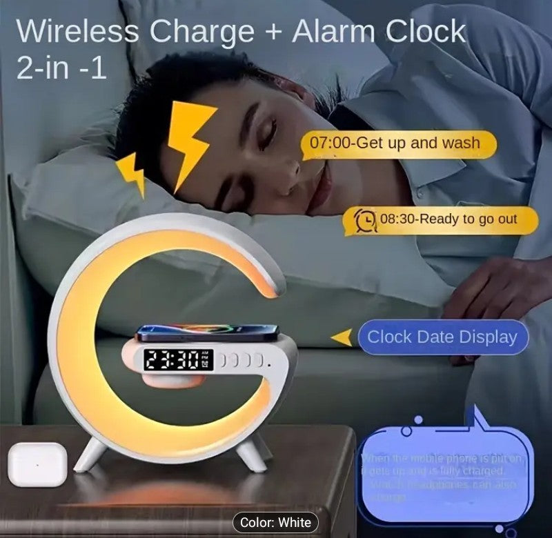 Galaxy Glow Wireless Charging Alarm Clock