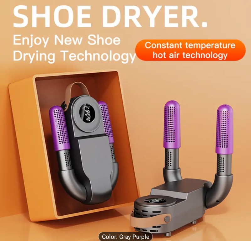 Electric Shoe Dryer-Fast Heating, Deodorizing & Sterilizing (Foldable)