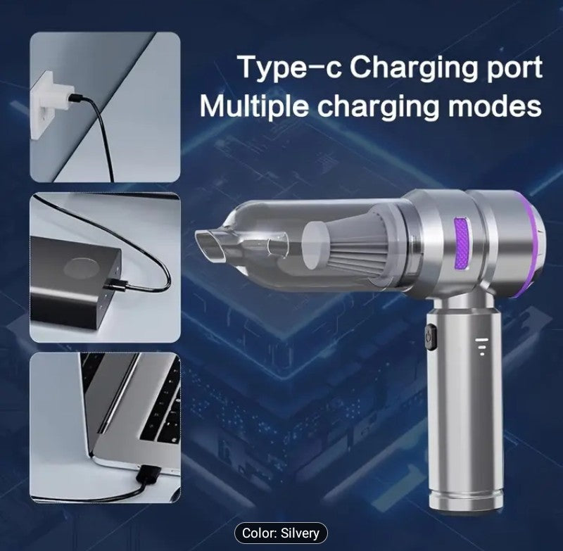 4-in-1 Portable Handheld Vacuum Cleaner (16KPa Power Suction)