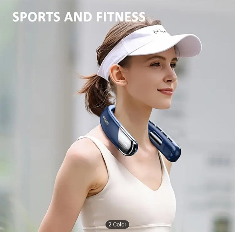 Portable USB Neck Fan - Hands- Free Cooling