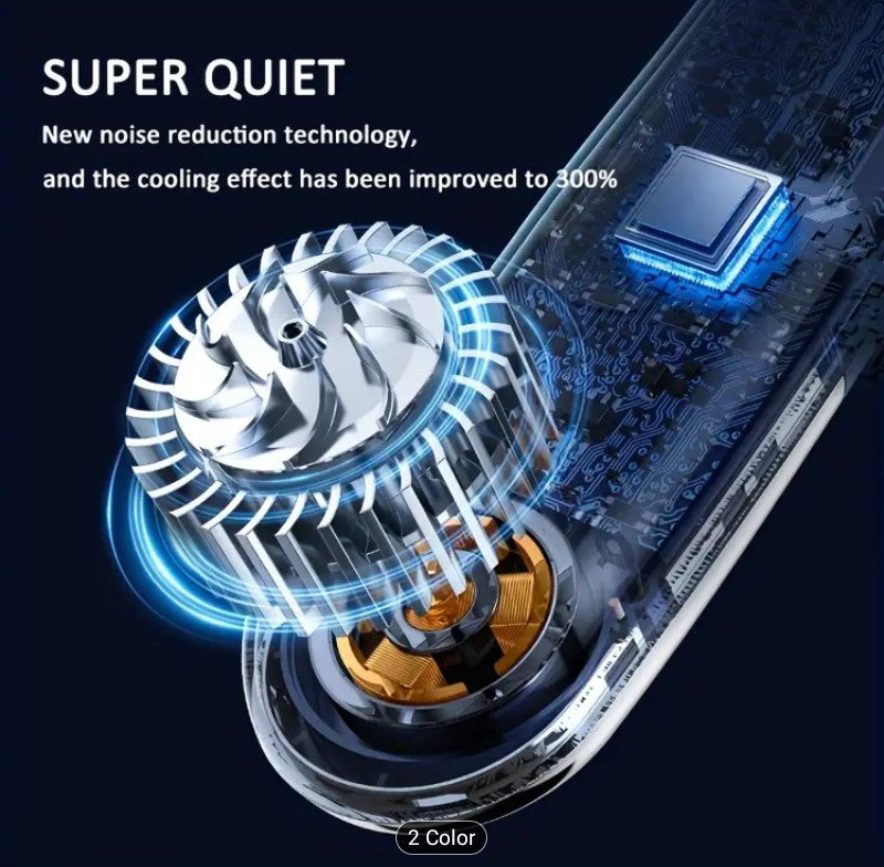 Portable USB Neck Fan - Hands- Free Cooling