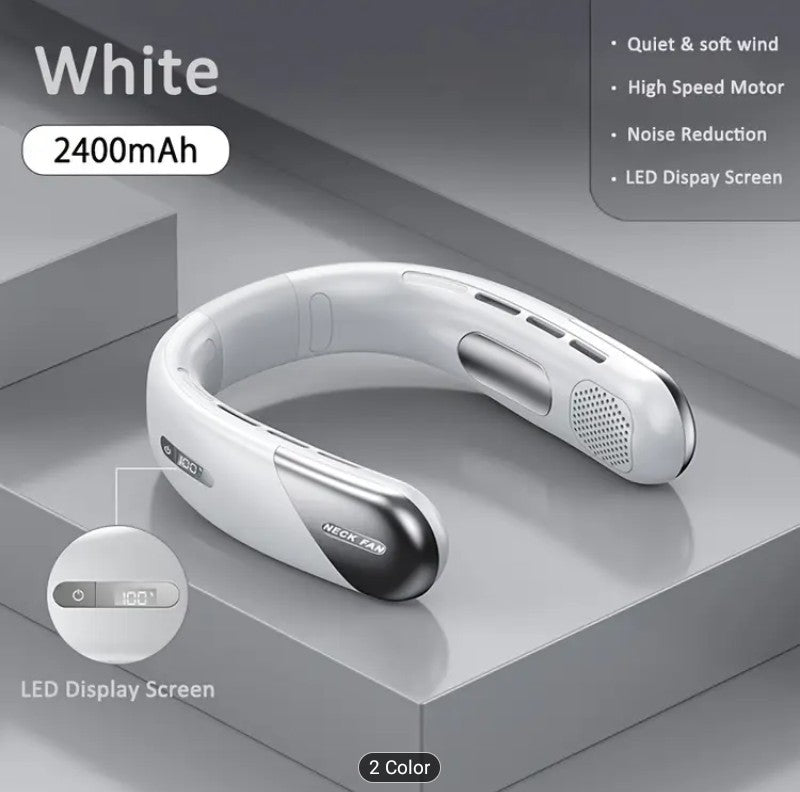 Portable USB Neck Fan - Hands- Free Cooling
