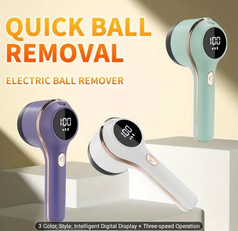 Electric Lint Remover with Digital Display - Restore Clothes Instantly