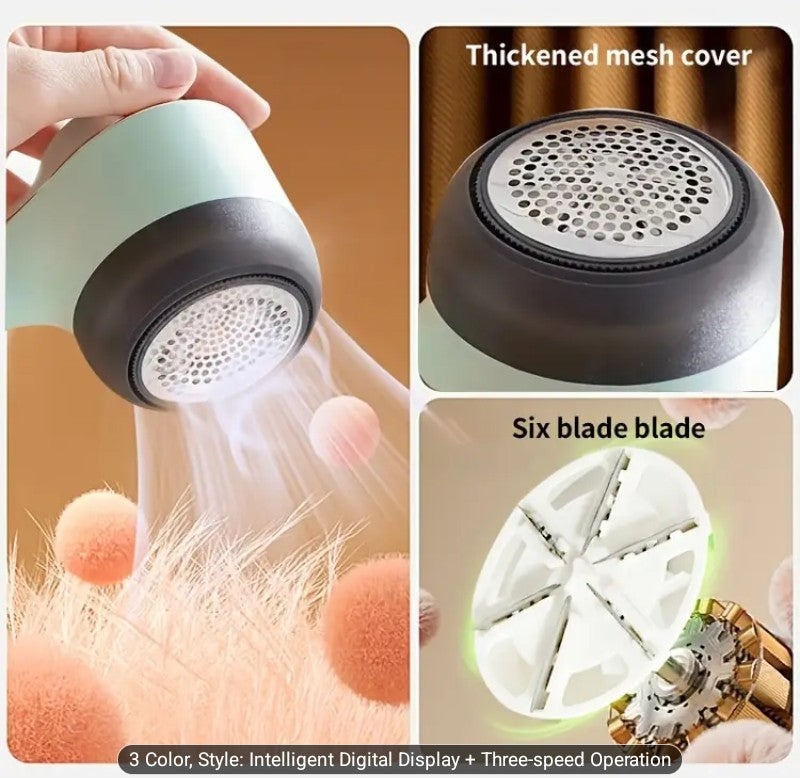 Electric Lint Remover with Digital Display - Restore Clothes Instantly