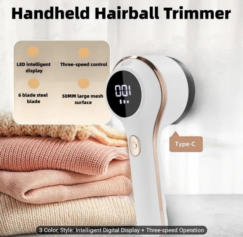 Electric Lint Remover with Digital Display - Restore Clothes Instantly