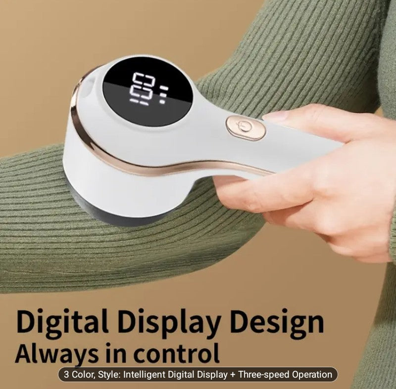 Electric Lint Remover with Digital Display - Restore Clothes Instantly