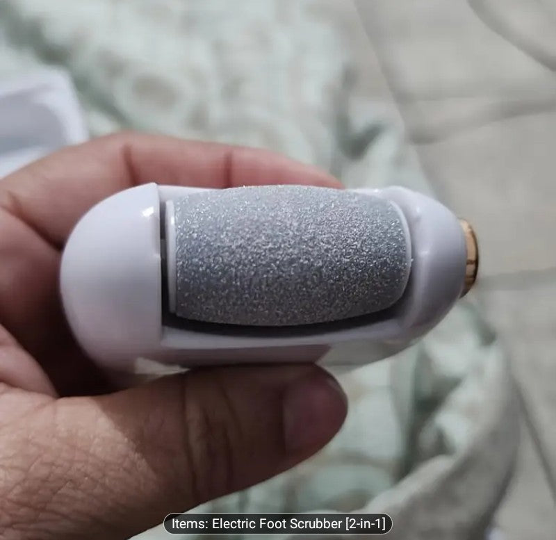 Electric Foot Scrubber - Rechargeable 2-in-1 Callus Remover