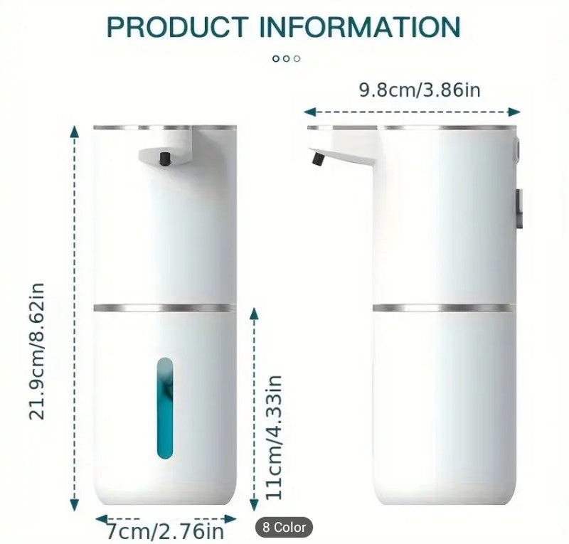 Automatic Touchless Foaming Soap Dispenser - USB Rechargeable (400ml)