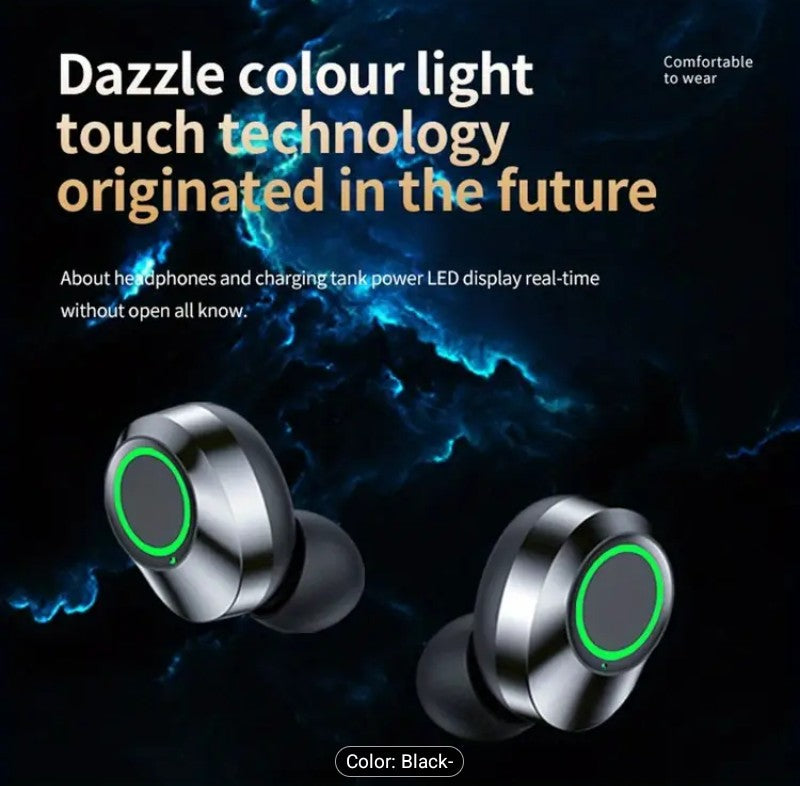 Wireless Bluetooth Earbuds with Power Bank Charging Case (LED Display)