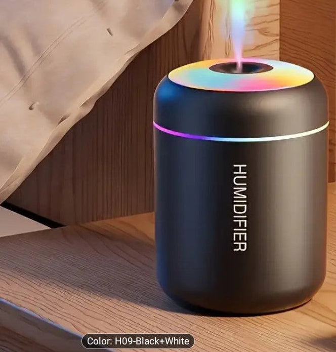 Mini LED Ultrasonic Air Humidifier & Aroma Diffuser (USB Powered)